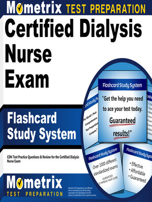 cover image of Certified Dialysis Nurse Exam Flashcard Study System